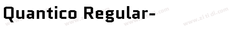 Quantico Regular字体转换